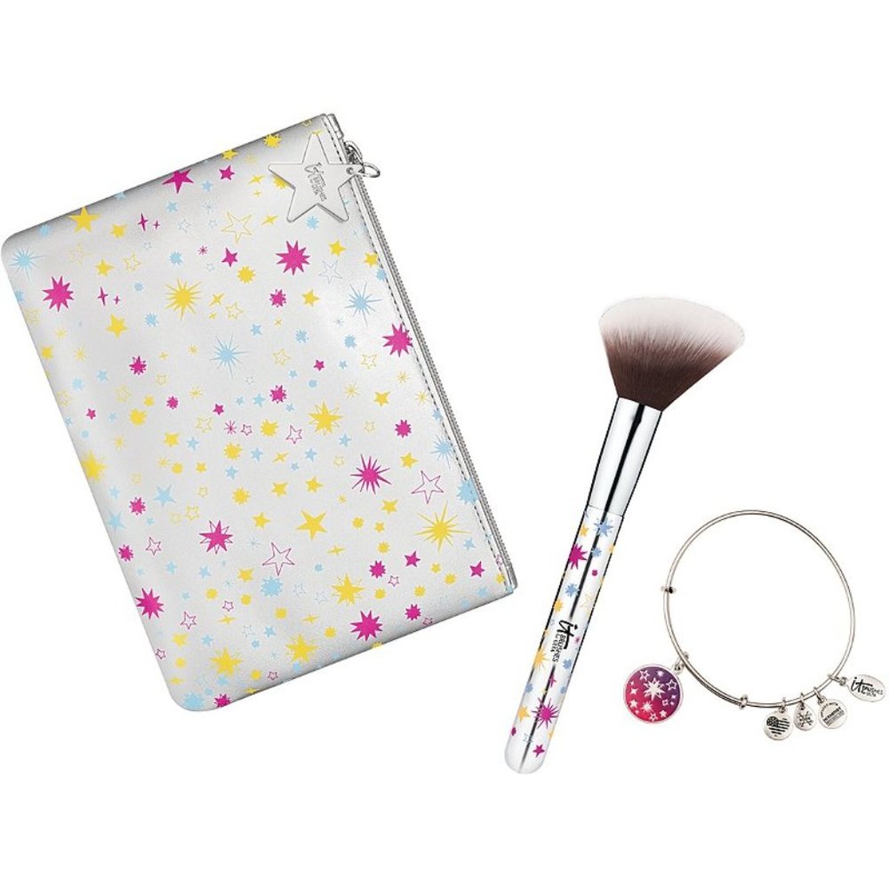 New in Box Cosmic Connection Alex and Ani x IT Cosmetics Set - Bracelet & Brush